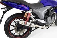 Keeway RKV 125 2012-2017 Exhaust System 230mm GP Round Stainless Silencer