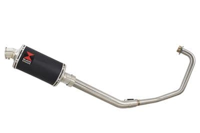 Keeway RKV 125 2012-2017 Exhaust System 230mm Oval Black Stainless Silencer