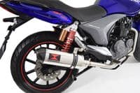 Keeway RKV 125 2012-2017 Exhaust System 300mm Oval Stainless Carbon Tip Silencer