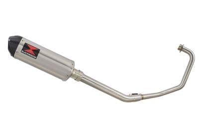 Keeway RKV 125 2012-2017 Exhaust System 300mm Oval Stainless Carbon Tip Silencer