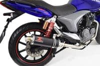 Keeway RKV 125 2012-2017 Exhaust System 300mm Round Black Stainless Silencer