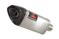 Keeway RKV 125 2012-2017 Exhaust System 300mm Tri Oval Stainless Carbon Tip Silencer
