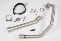 Keeway RKV 125 2012-2017 Exhaust System 300mm Tri Oval Stainless Carbon Tip Silencer