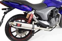 Keeway RKV 125 2012-2017 Exhaust System 400mm Round Stainless Silencer