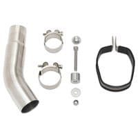KLE 500 / SE 2026 Exhaust Link Pipe 300 mm Hexagonal Silencer SC30H