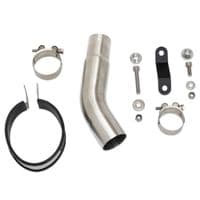 KLE 500 / SE 2026 with Panniers Exhaust Link Pipe 400 mm Oval Silencer BC40V