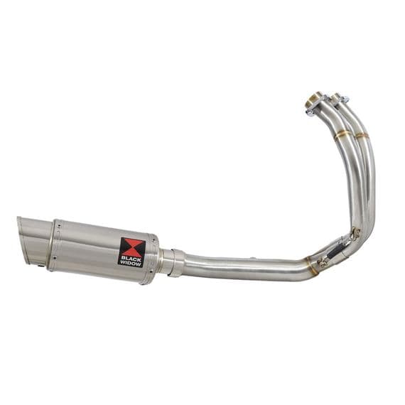 KLE 650 VERSYS 2022 - 2025 De Cat Full Exhaust System 200 mm Round Stainless Silencer