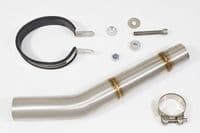 KLZ 1000 Versys 2012 - 2018 Exhaust Link Pipe 400 mm Oval Silencer BC40V