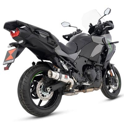 KLZ Versys 1100 2025 - 2026 Exhaust Silencer 200mm Round GP Stainless Steel