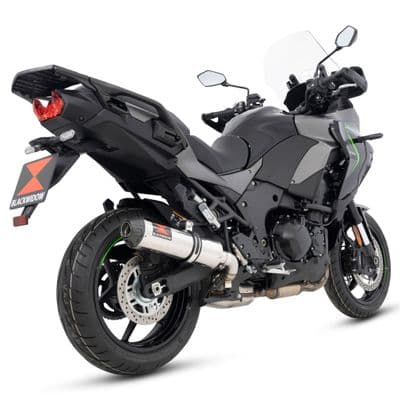 KLZ Versys 1100 2025 - 2026 Exhaust Silencer 370mm Round Stainless Steel Carbon Tip
