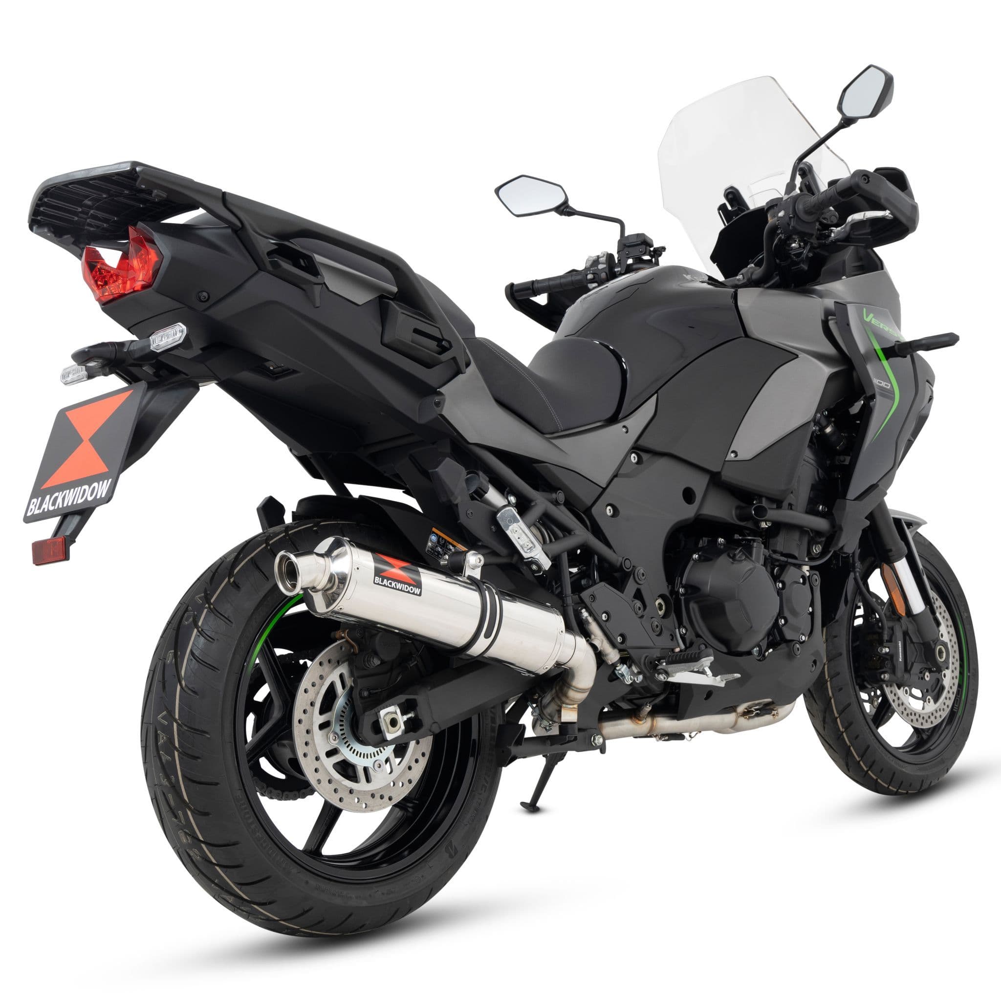 KLZ Versys 1100 2025 Full Exhaust System 400 mm Round Stainless