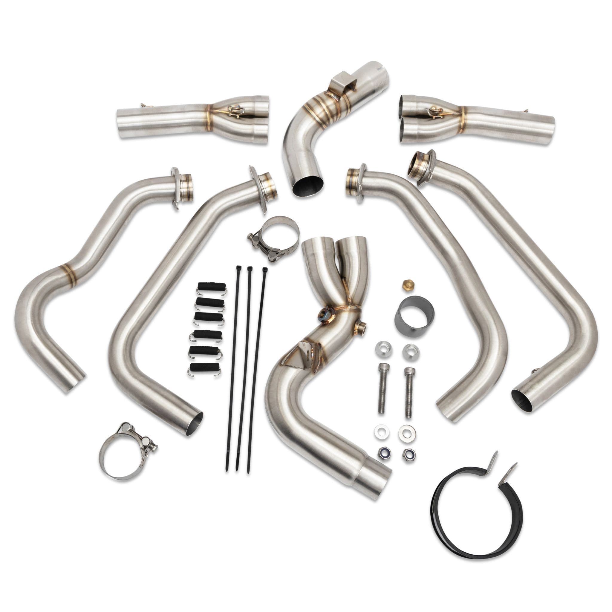 KLZ Versys 1100 2025 Full Exhaust System 400 mm Round Stainless
