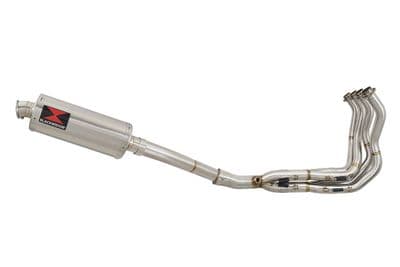 KLZ1000 Versys 12-18 De Cat Exhaust System 300mm Round Stainless Silencer