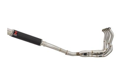 KLZ1000 Versys 12-18 De Cat Exhaust System 350mm GP Round Carbon Silencer