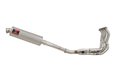 KLZ1000 Versys 12-18 De Cat Exhaust System 400mm Round Stainless Silencer