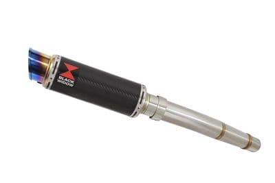 KLZ1000 Versys 12-18 Exhaust Silencer 230mm GP Round Blue Tip Carbon