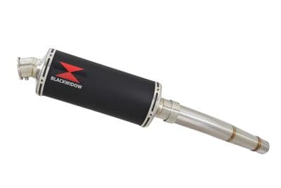 KLZ1000 Versys 12-18 Exhaust Silencer 300mm Oval Black Stainless