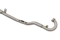 Kreidler Supermoto 125 DD 2008-2016 Exhaust System + 200mm Round Black Stainless Blue Tip Silencer