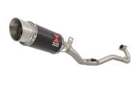 Kreidler Supermoto 125 DD 2008-2016 Exhaust System + 200mm Round Carbon Silencer