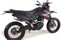 Kreidler Supermoto 125 DD 2008-2016 Exhaust System + 200mm Round Carbon Silencer