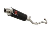 Kreidler Supermoto 125 DD 2008-2016 Exhaust System + 300mm Round Black Stainless Silencer