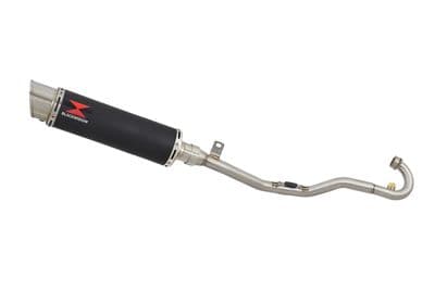 Kreidler Supermoto 125 DD 2008-2016 Exhaust System + 360mm Round GP Black Stainless Silencer