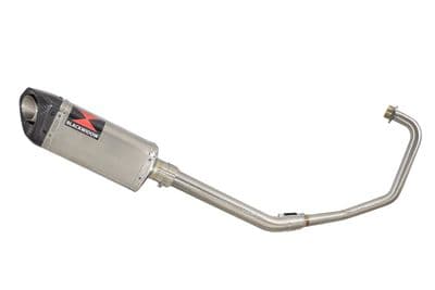 KSR Code X 125 2012-2019 Exhaust System 300mm Tri Oval Stainless Carbon Tip Silencer