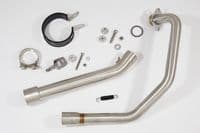 KSR Code X 125 2012-2019 Exhaust System 400mm Round Black Stainless Silencer