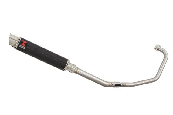 KSR Moto Worx 125 2012-2016 Exhaust System 350mm GP Round Carbon Fibre Silencer