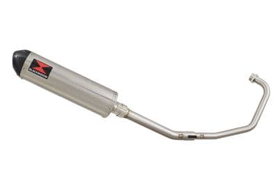 KSR Moto Worx 125 2012-2016 Exhaust System 400mm Oval Stainless Carbon Tip Silencer