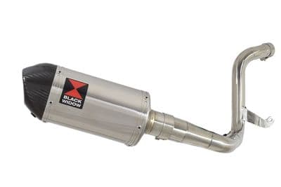 KTM 125 Duke 2011-2016 De Cat Exhaust Silencer Kit + 200mm Oval Stainless Carbon Tip Silencer