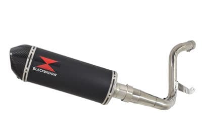 KTM 125 Duke 2011-2016 De Cat Exhaust Silencer Kit + 300mm Oval Black Stainless Carbon Tip