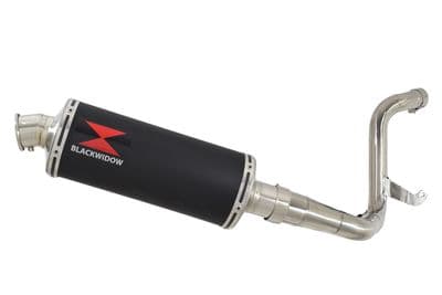 KTM 125 Duke 2011-2016 De Cat Exhaust Silencer Kit + 300mm Oval Black Stainless Silencer