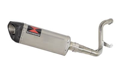 KTM 125 Duke 2011-2016 De Cat Exhaust Silencer Kit + 300mm Tri Oval Stainless Carbon Tip