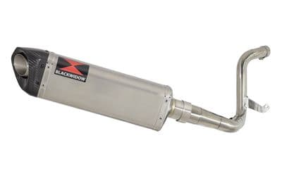 KTM 125 Duke 2011-2016 De Cat Exhaust Silencer Kit + 350mm Tri Oval Stainless Carbon