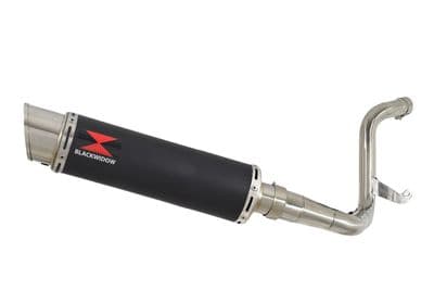 KTM 125 Duke 2011-2016 De Cat Exhaust Silencer Kit + 360mm GP Round Black Stainless