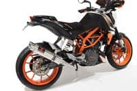 KTM 125 Duke 2011-2016 De Cat Exhaust Silencer Kit + 360mm GP Round Stainless