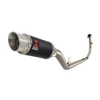 KTM 125 Duke  2024 - 2025 Exhaust System 200 mm Round Stainless Black Silencer