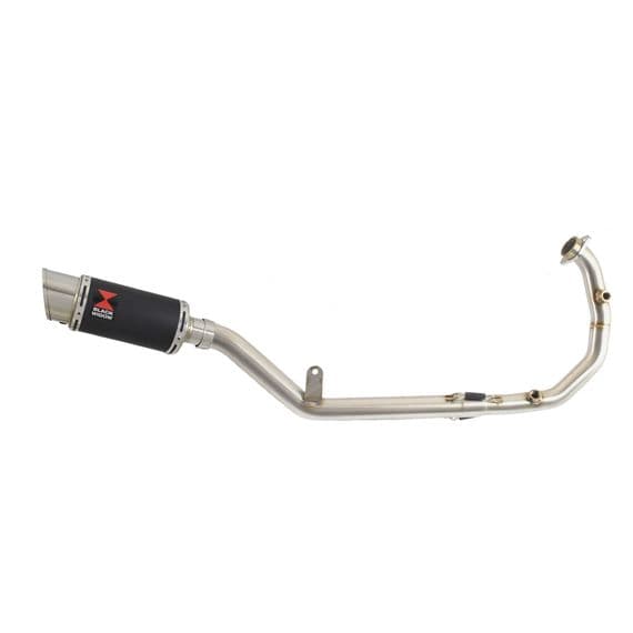 KTM 125 Duke  2024 - 2025 Exhaust System 200 mm Round Stainless Black Silencer