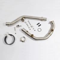 KTM 125 Duke 2024 - 2025 Exhaust System 200 mm Round Stainless Blue Tip Silencer