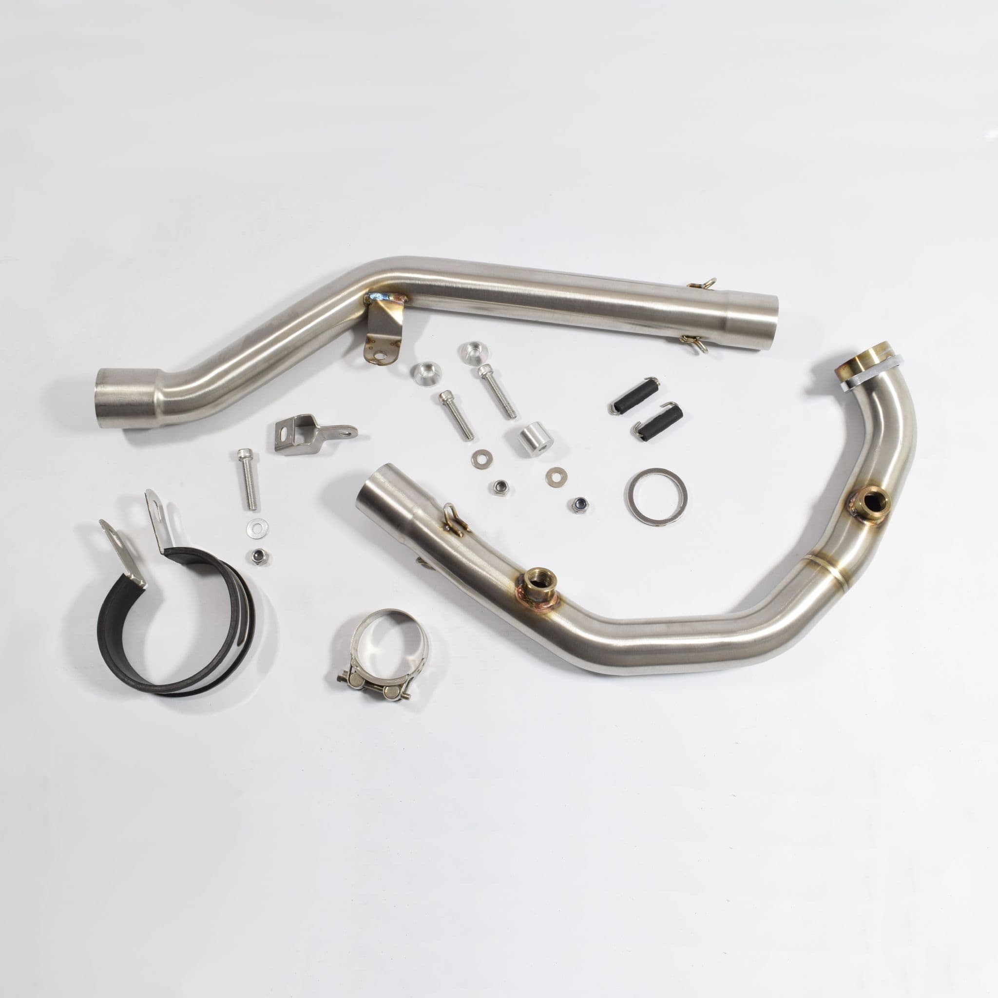 P KTM 125 Duke 2024 Exhaust System 230 mm GP Round Carbon Blue