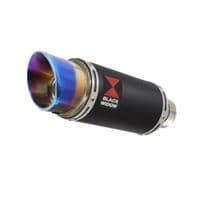 KTM 125 Duke  204 - 2025 Exhaust System 200 mm Round Stainless Black Blue Tip Silencer