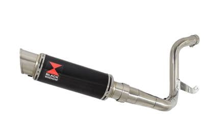 KTM 200 Duke 2011-2016 De Cat Exhaust Silencer Kit + 230mm GP Round Black Stainless