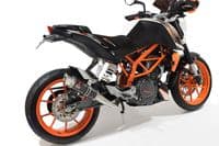 KTM 200 Duke 2011-2016 De Cat Exhaust Silencer Kit + 230mm GP Round Carbon