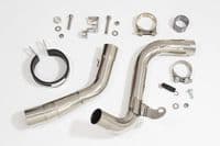 KTM 200 Duke 2011-2016 De Cat Exhaust Silencer Kit + 230mm Round Blue Tip Carbon