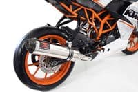 KTM 200 Duke 2011-2016 De Cat Exhaust Silencer Kit + 370mm Round Stainless Carbon Tip