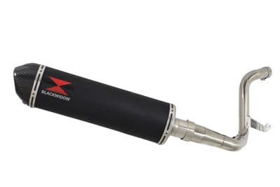 KTM 200 Duke 2011-2016 De Cat Exhaust Silencer Kit + 400mm Oval Black Stainless Carbon Tip