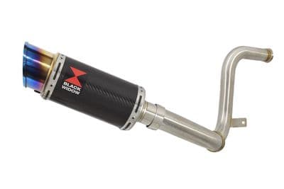 KTM 250 Duke 17-19 De Cat Eliminator Pipe + 200mm Round Blue Tip Carbon Silencer Kit