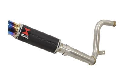 KTM 250 Duke 17-19 De Cat Eliminator Pipe + 230mm Round Blue Tip Carbon Silencer Kit