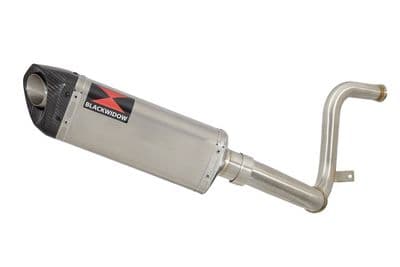 KTM 250 Duke 17-19 De Cat Eliminator Pipe + 300mm Tri Oval Stainless Carbon Tip Silencer Kit